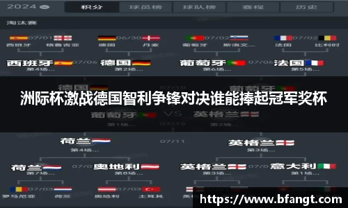 洲际杯激战德国智利争锋对决谁能捧起冠军奖杯